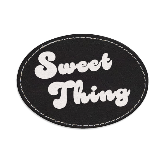 Sweet Thing Oval Engraved Patch