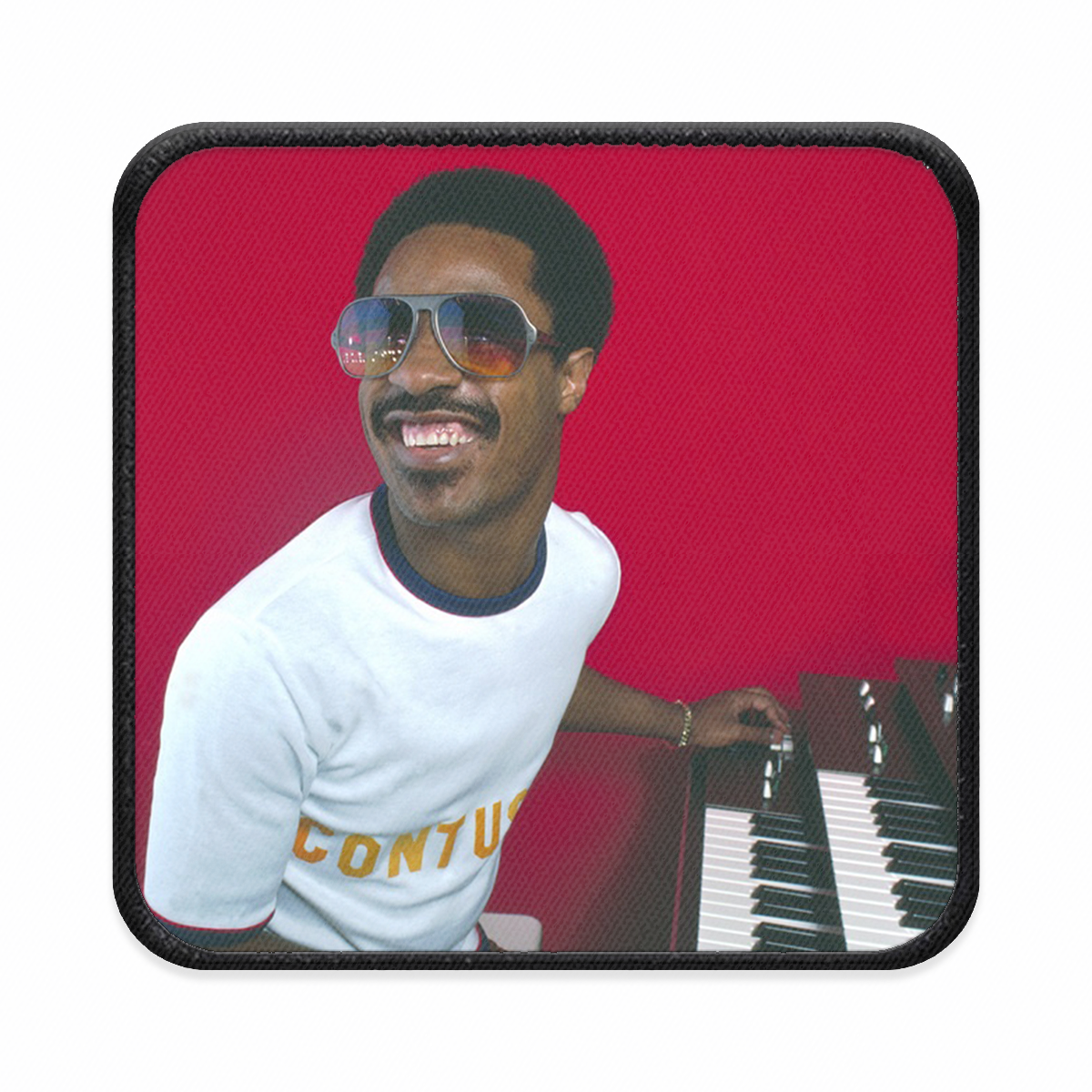 Stevie Wonder Square Iron-on Patch