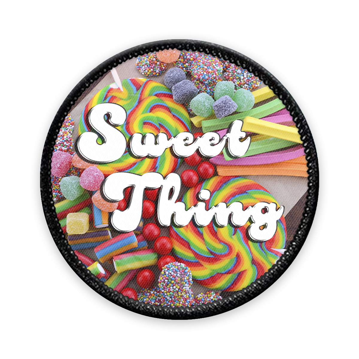 Sweet Thing Circle Iron-on Patch