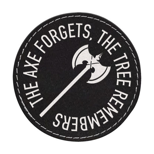 The Axe Forgets Circle Engraved Patch