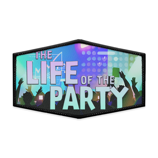 The Life of the Party Hexagon Iron-on Patch