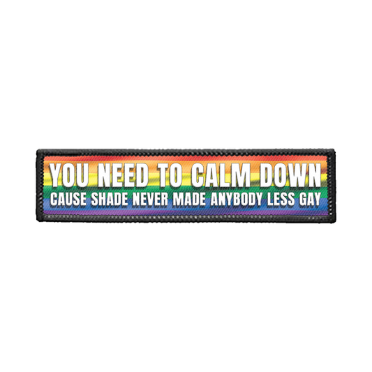 Calm Down Strip Iron-on Patch