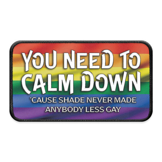 Calm Down XL Iron-on Patch