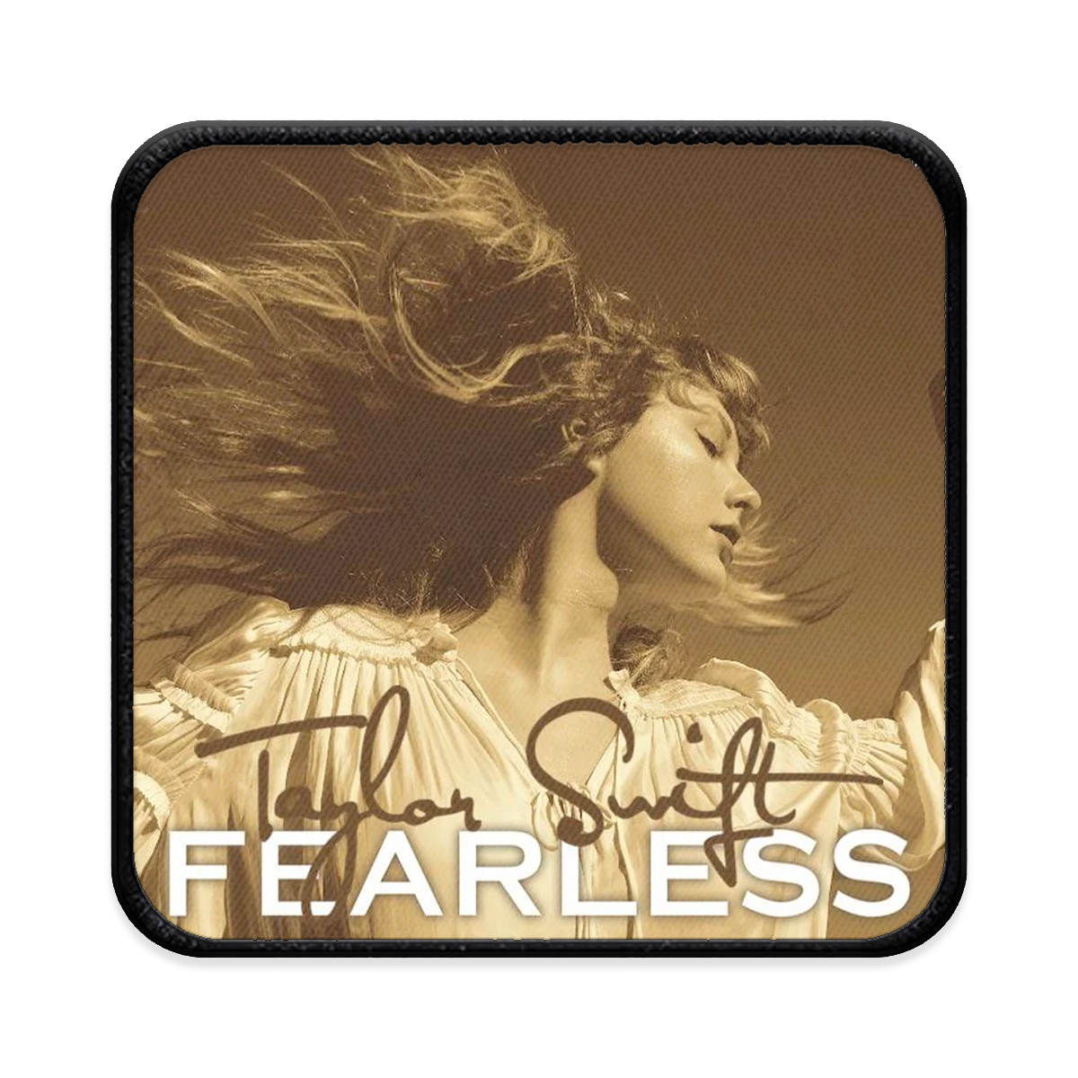 Fearless Square Iron-on Patch