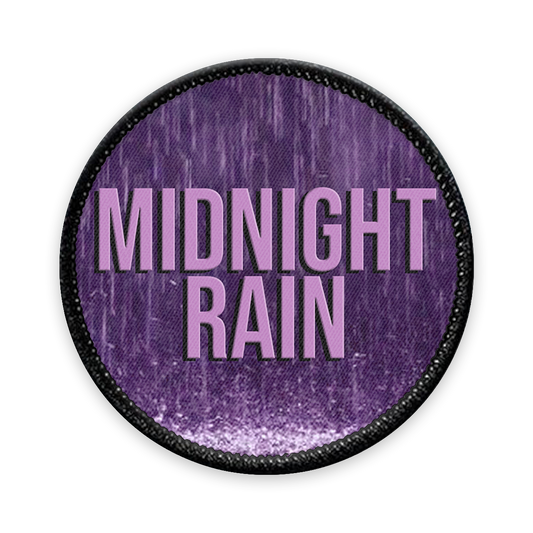 Midnight Rain Circle Iron-on Patch