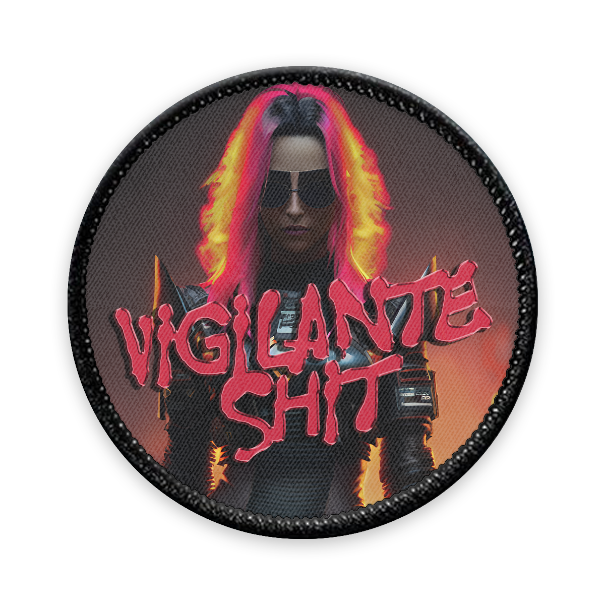 Vigilante Shit Circle Iron-on Patch