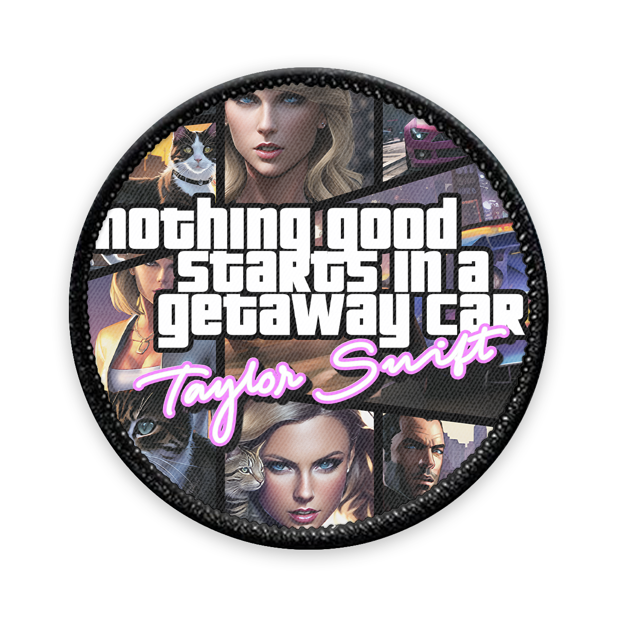 GTA (TV) Circle Iron-on Patch