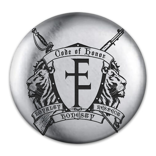 Code of Honor Tat Engraved Button