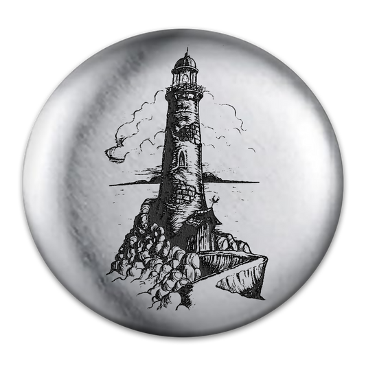 The Lighthouse Tat Engraved Button