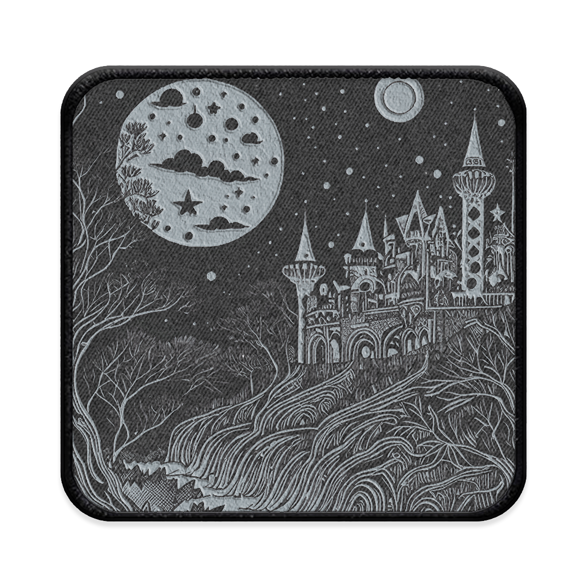 Moonlight Magic Square Iron-on Patch