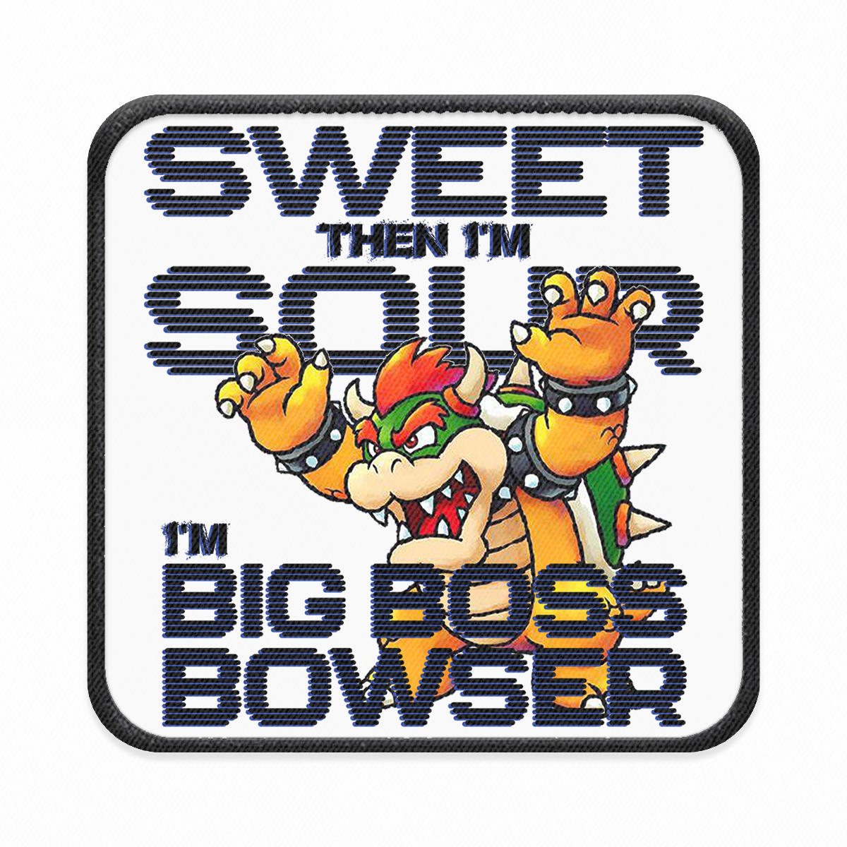 Big Boss Bowser Square Iron-on Patch