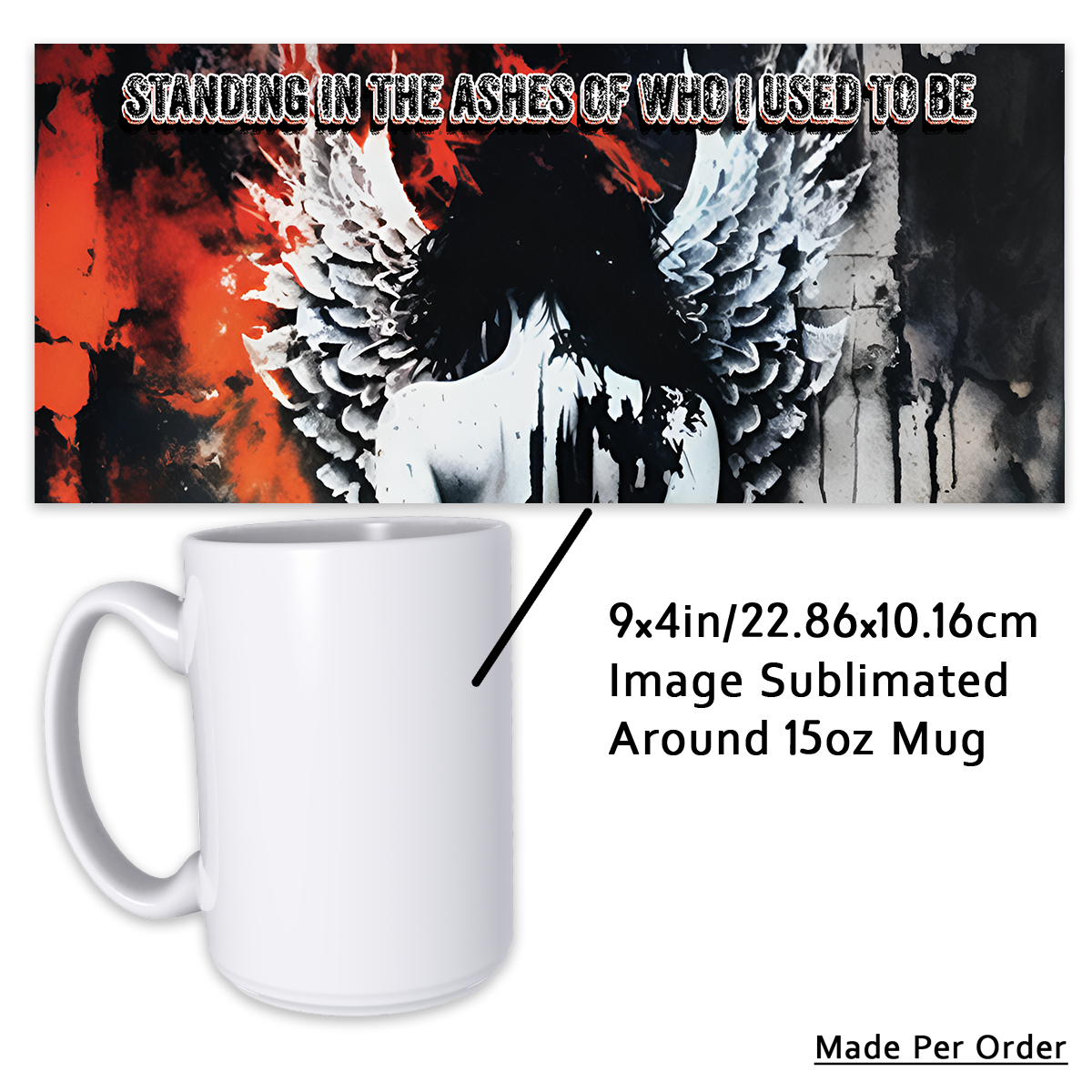 Angel on Fire 15oz Mug