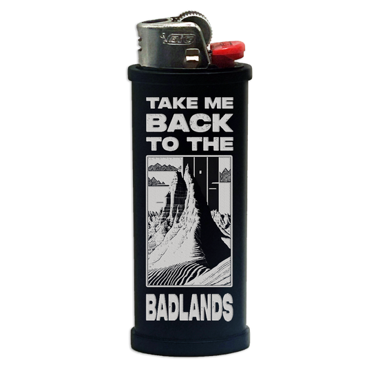 Badlands Engraved Lighter