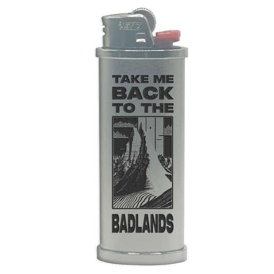 Badlands Engraved Lighter