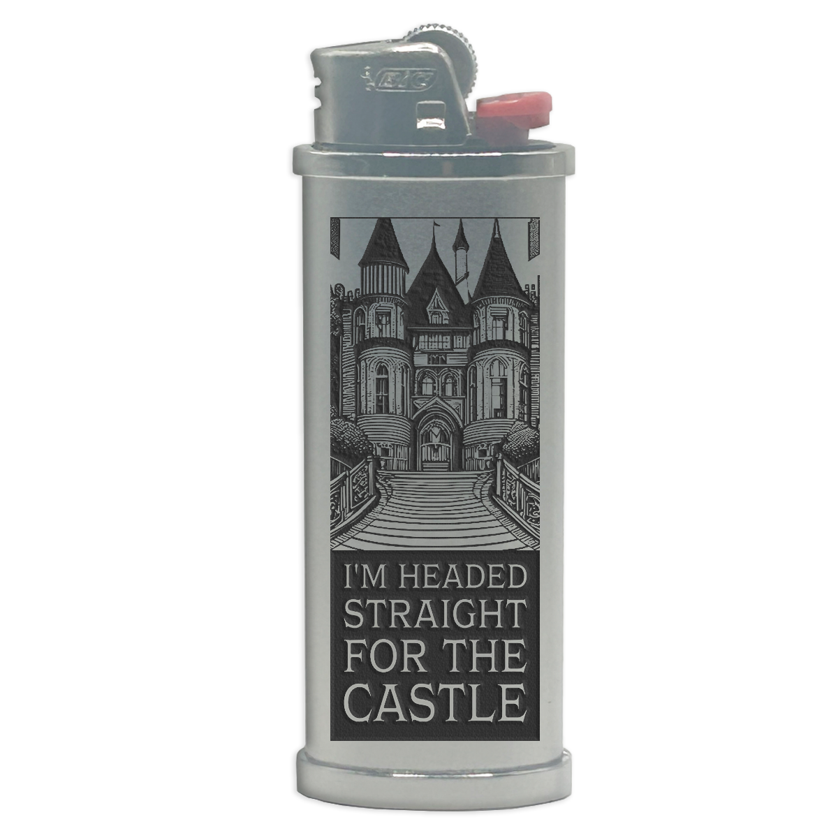 Castle Engraved Lighter