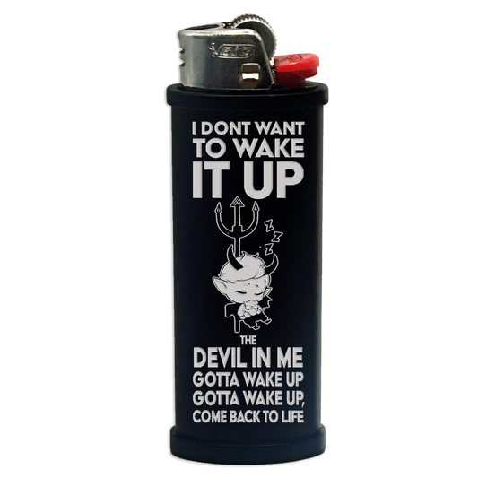 Devil in Me Engraved Lighter