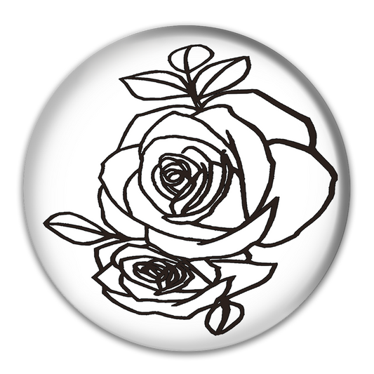 Rose Tat Button