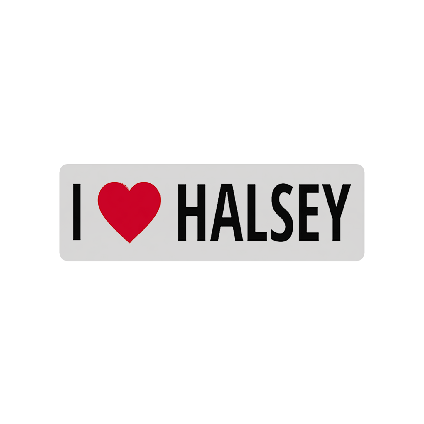 I Heart Halsey 3x1 Sticker