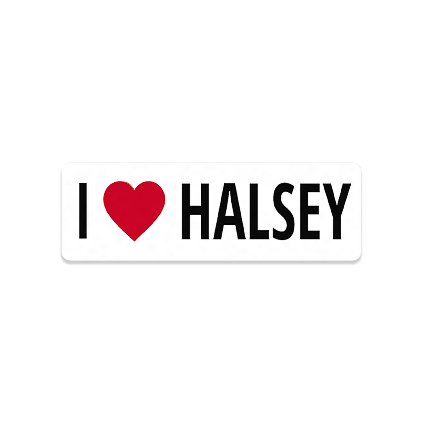 I Heart Halsey 3x1 Sticker