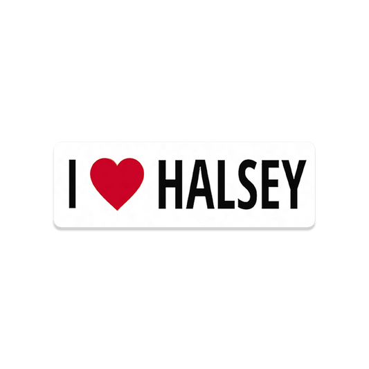 I Heart Halsey 3x1 Sticker