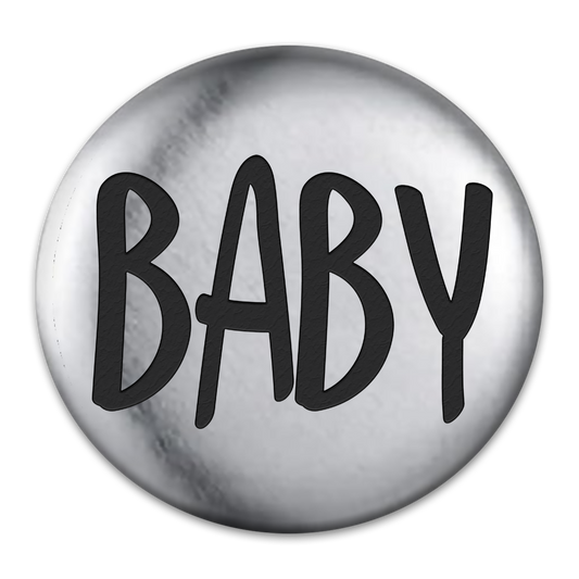 Baby Tat Engraved Button