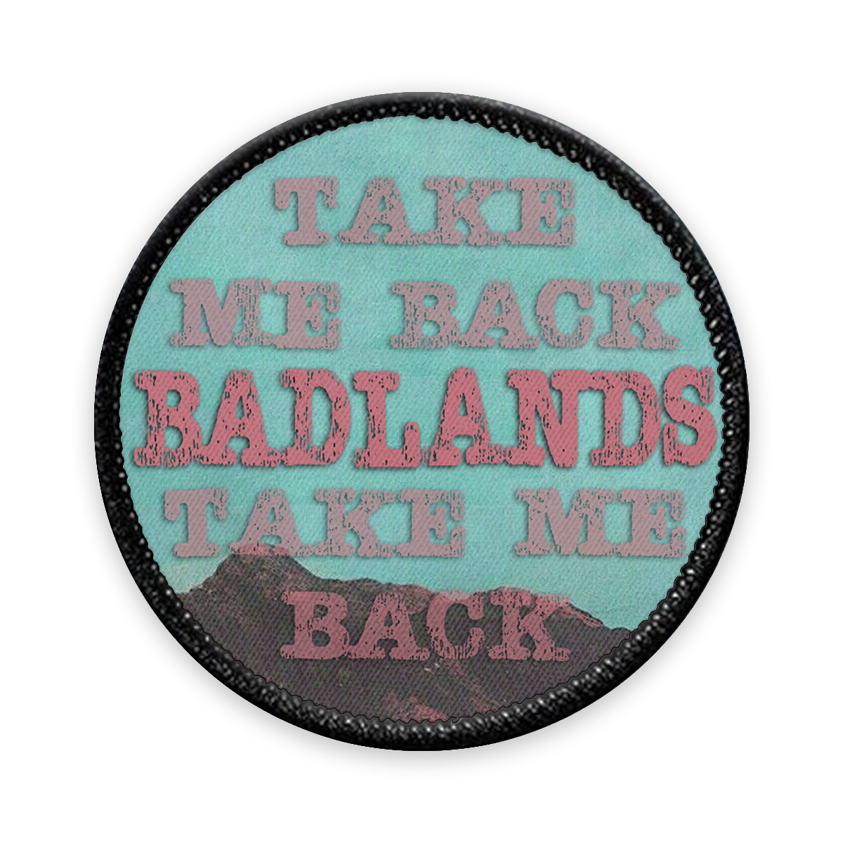 Badlands Circle Iron-on Patch