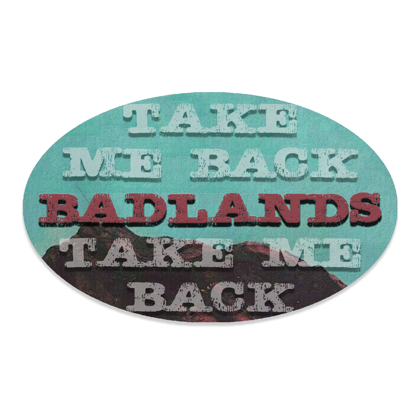 Badlands Oval Sticker