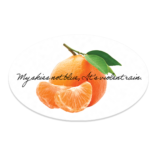 Clementine Oval Sticker