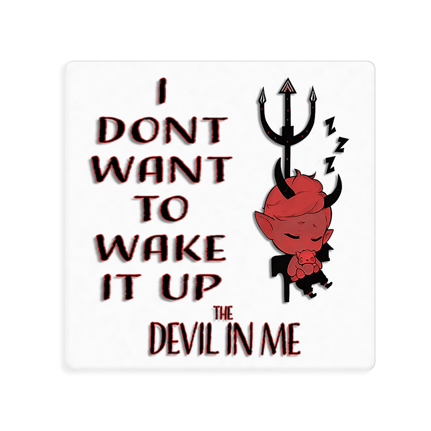 Devil in Me Square Sticker