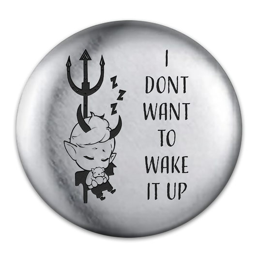 Devil in Me Engraved Button