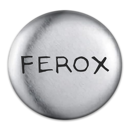 Ferox Tat Engraved Button