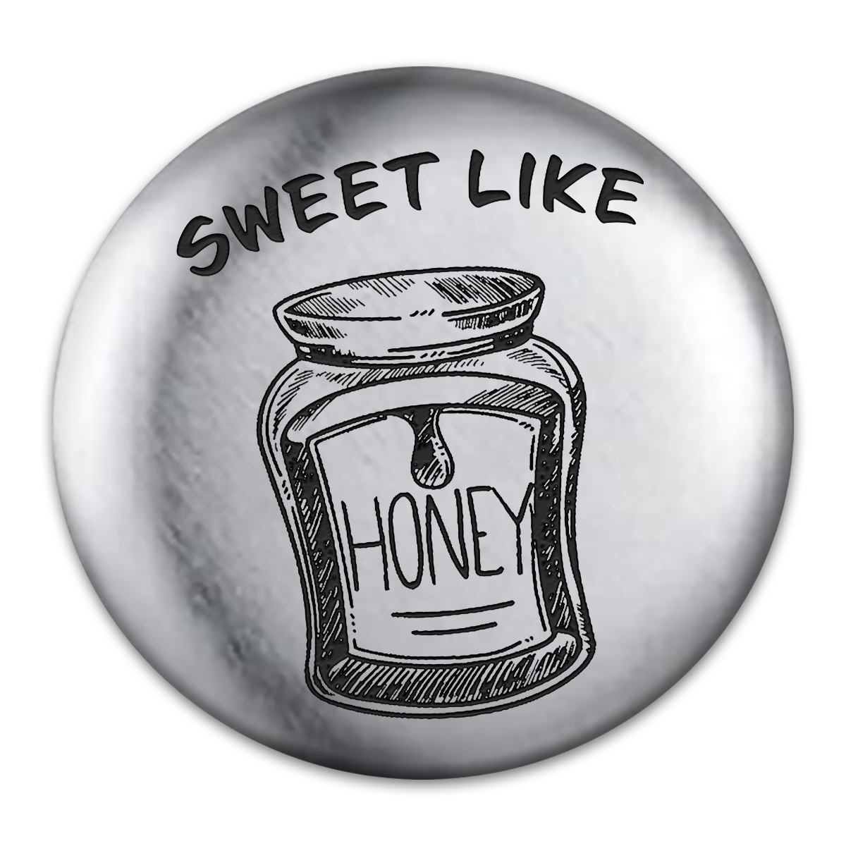 Honey Engraved Button