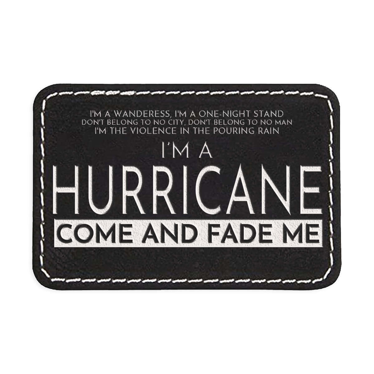 Hurricane Engraved Patch