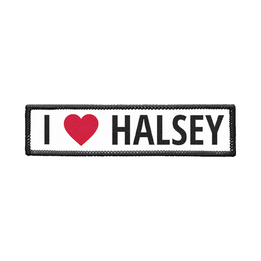 I Heart Halsey Strip Iron-on Patch