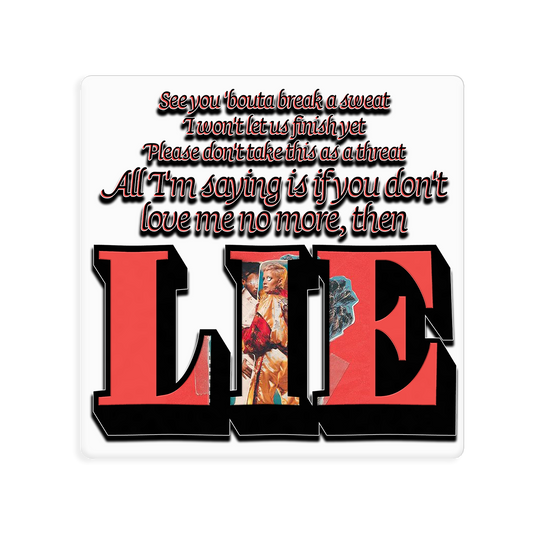 Lie Square Sticker