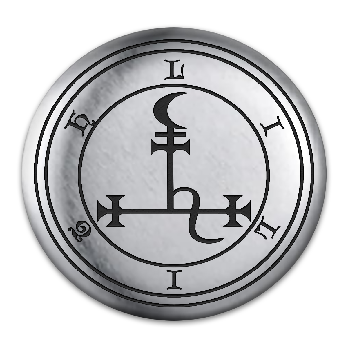 Lilith Engraved Button