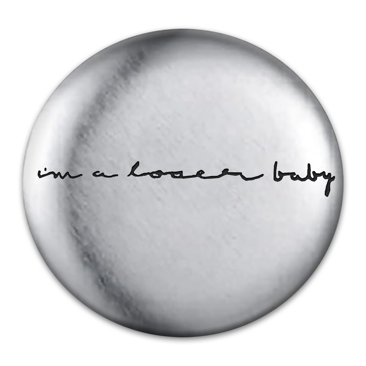 Loser Tat Engraved Button