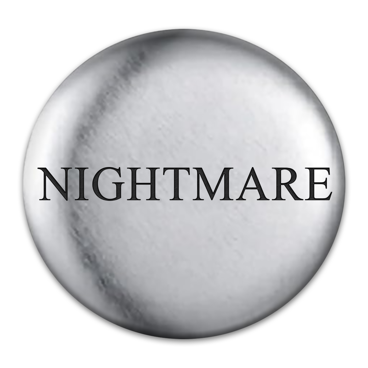 Nightmare Tat Engraved Button