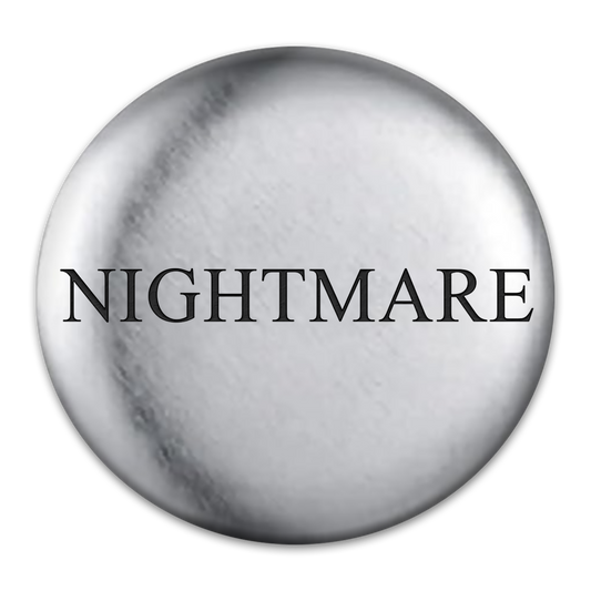 Nightmare Tat Engraved Button