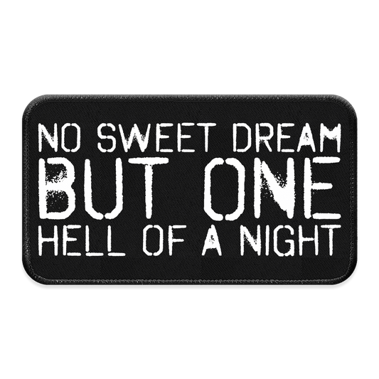 No Sweet Dream XL Iron-on Patch