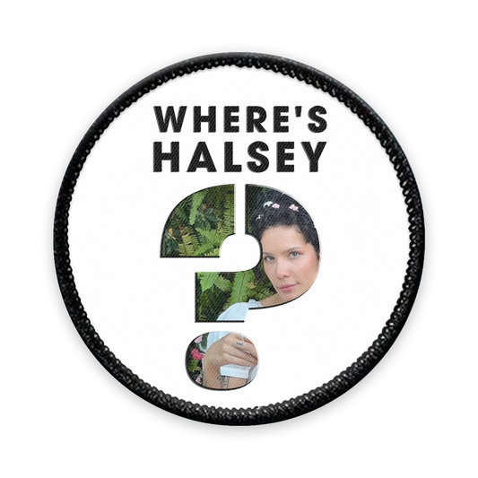 Where's Halsey Circle Iron-on Patch