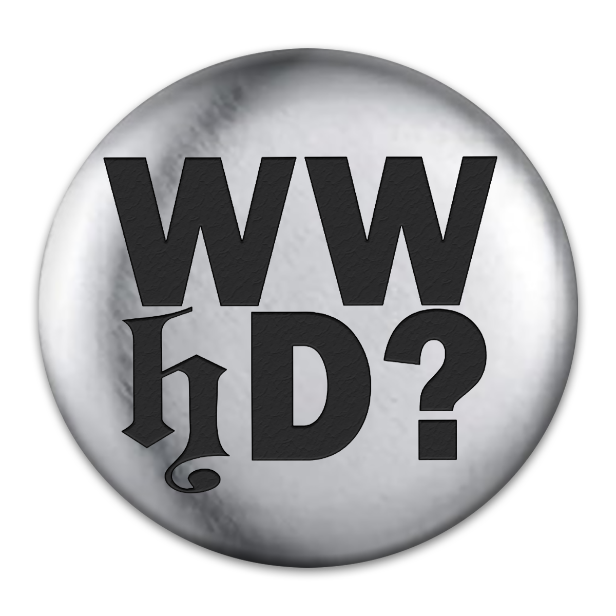 WWhD? Engraved Button