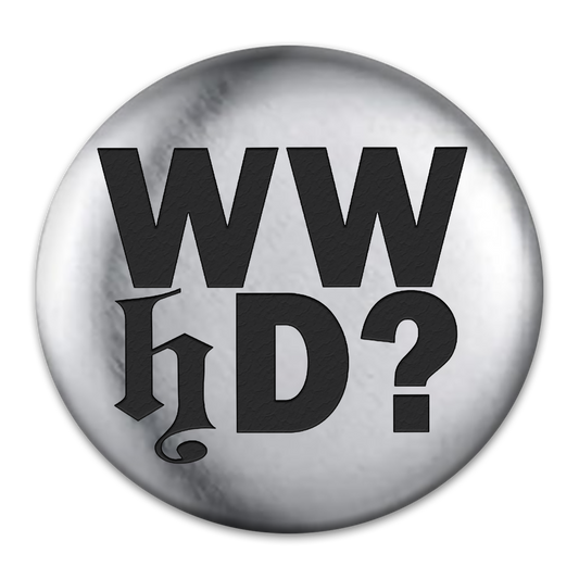 WWhD? Engraved Button