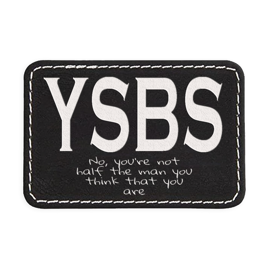 You Should Be Sad Engraved Patch