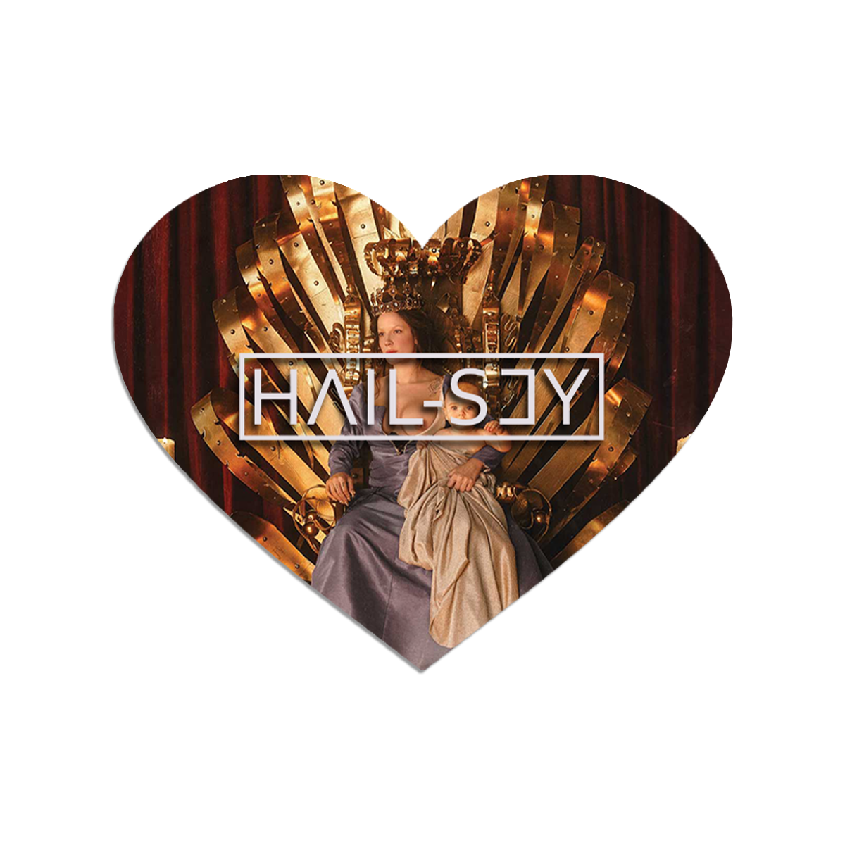 Hail-sey Heart Sticker