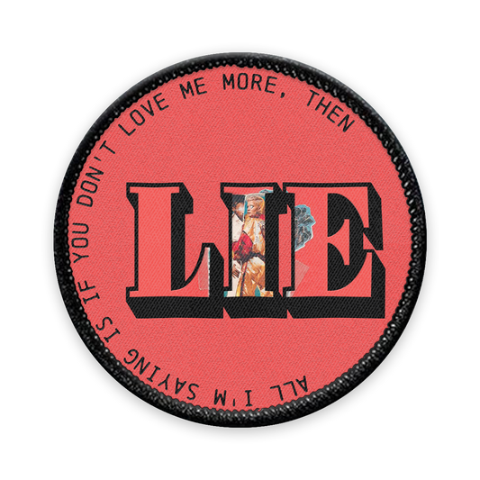 Lie Circle Iron-on Patch